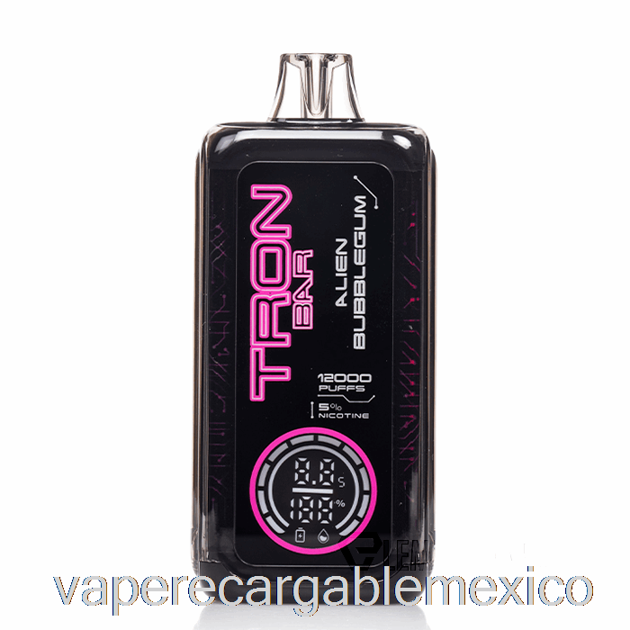 Vape Recargable Tron ​​bar 12k Desechable Alien Bubblegum